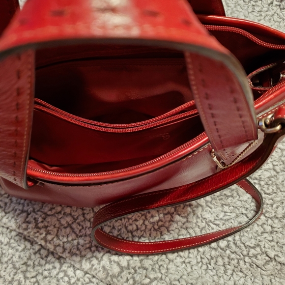 FOSSIL LEATHER HANDBAG - Picture 9 of 10